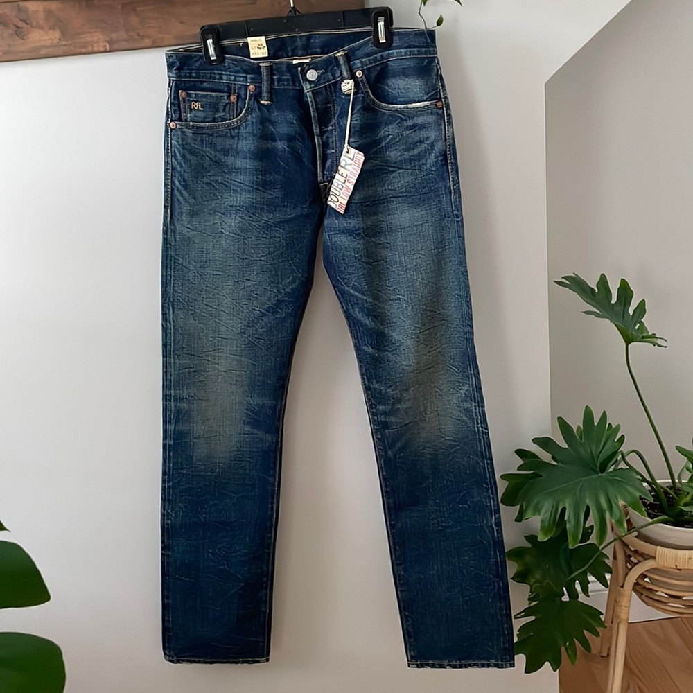 RRL Low Straight Fit Selvedge Jean